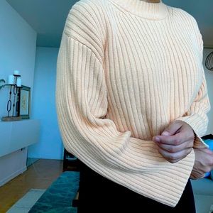 Sorbet Crop long sleeve sweater